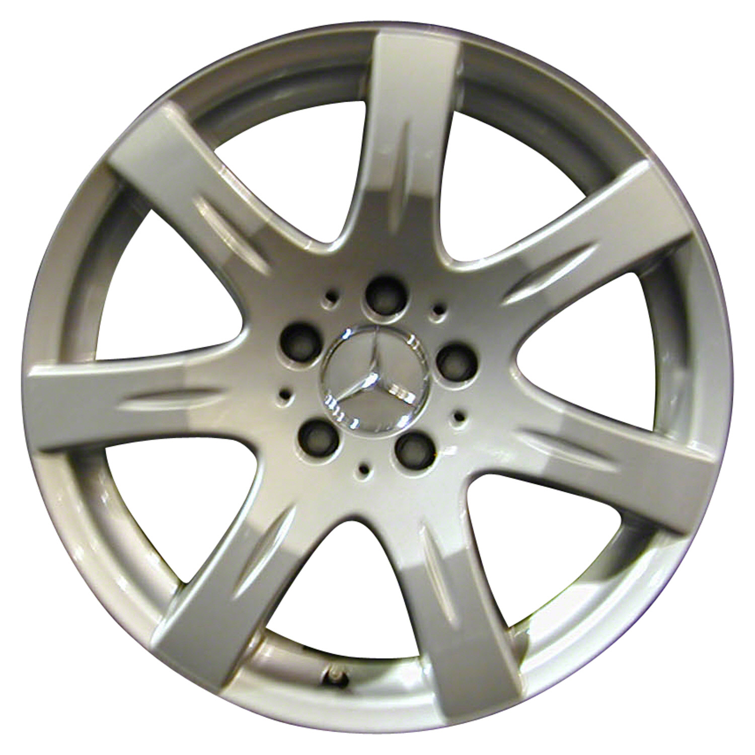 OEM Reman 17x8.5 Alloy Wheel Rim Bright Silver Full Face Painted 65511